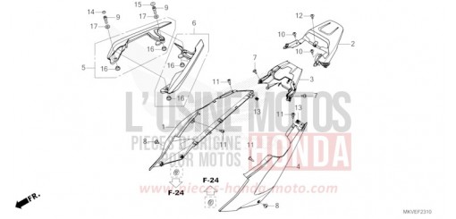 CAPOT ARRIERE/POIGNEE ARRIERE NSS750T de 2026